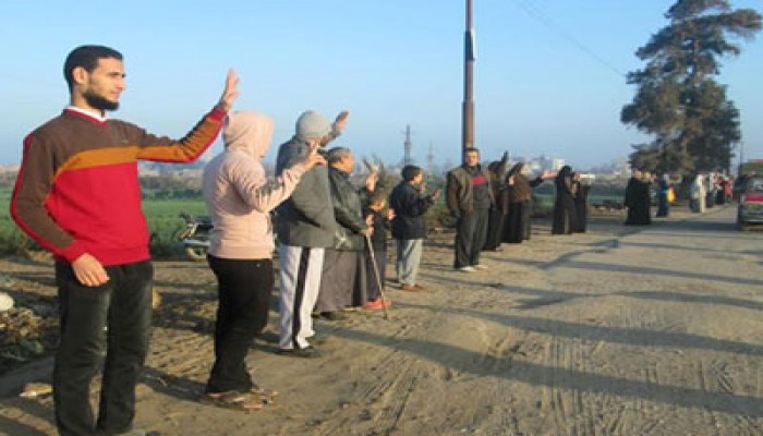 سلاسل بشرية بابوحماد في اسبوع القصاص والاصطفاف