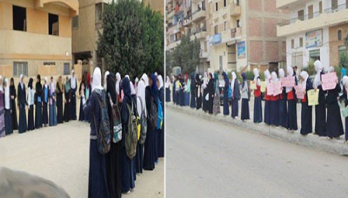 بالصور.. فعالية "طلاب ضد الانقلاب" بمدينة اكتوبر