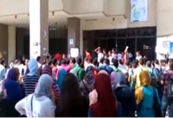 طلاب هندسة السلاب ينددون باختطاف الطالب عبد الرحمن بدر