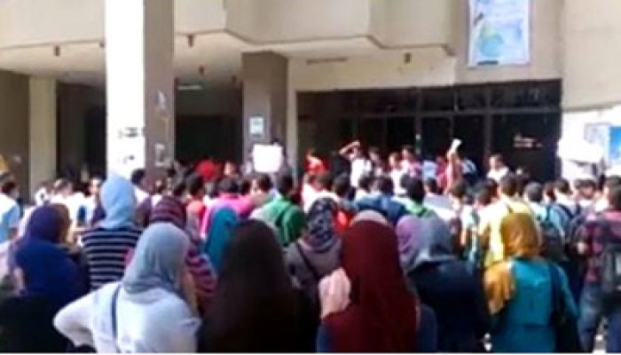 طلاب هندسة السلاب ينددون باختطاف الطالب عبد الرحمن بدر