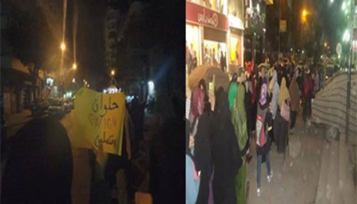 بالصور.. ثوار حلوان يطالبون بعودة الشرعية وإعدام المخلوع