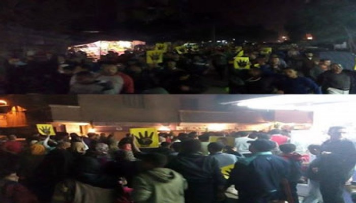 فيديو.. مسيرة ليلية بكفر شبين تهتف بالقصاص للشهداء