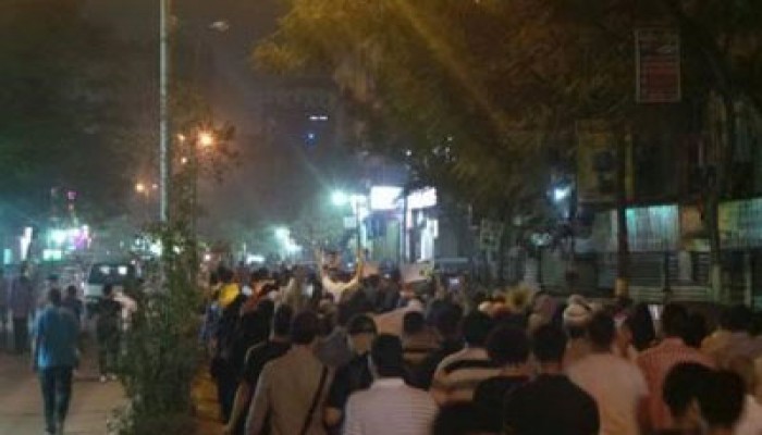 فعالية مفاجئة لثوار المعادي تهتف بسقوط الانقلاب