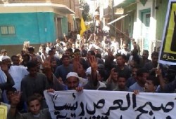 المنيا.. مسيرة بـ"مغاغة" تهتف بالقصاص وإسقاط الانقلاب