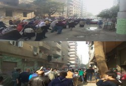 بالصور..حلوان تطالب بإعدام السيسي والمخلوع