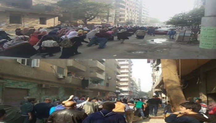 بالصور..حلوان تطالب بإعدام السيسي والمخلوع