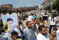 مسيرة لثوار الوفائية بالدلنجات تهتف بالقصاص والحرية للمعتقلين