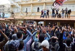 مسيرة طلابية بزراعة الإسكندرية تتحدى إرهاب ميليشيات الانقلاب