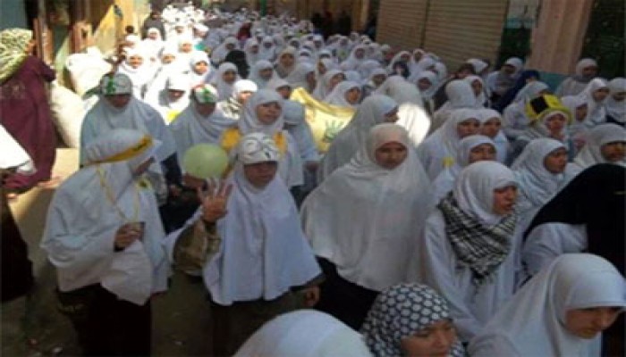 مسيرة بالمنصورية احتجاجًا على الحكم بإعدام 188 بريئًا