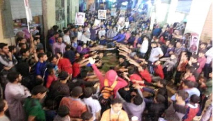 وقفة طلابية بكرداسة تهتف بالقصاص وتندد ببراءة المخلوع