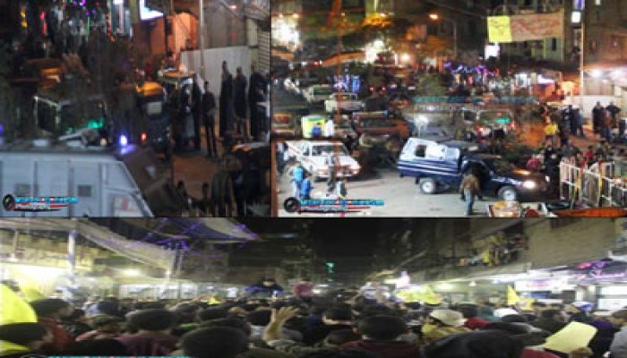 بالصور.. قوات الانقلاب تعتدي على مسيرة إمبابة