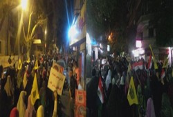 مسيرة ليلية بالمنصورة تطالب بإسقاط الانقلاب وإعدام المخلوع
