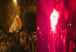 وقفة ليلية ببلقاس تهتف "يسقط حكم سيسي مبارك"