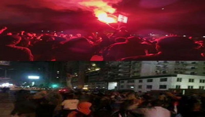 مظاهرة على طريق الحرفيين ببورسعيد تهتف بإعدام المخلوع