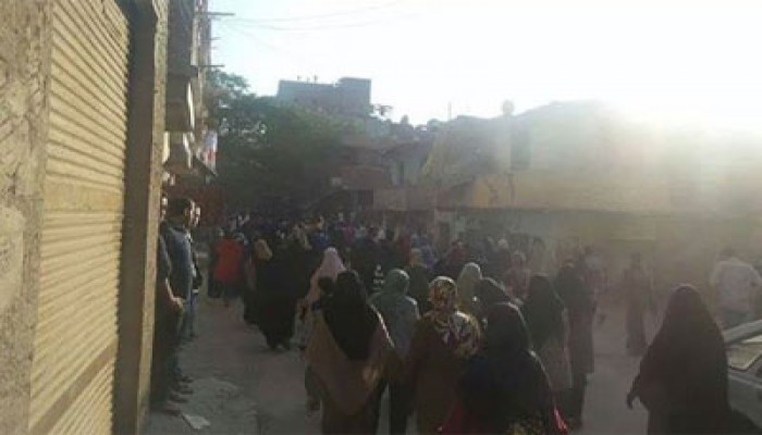 بالصور.. ثوار حلوان يتظاهرون للمرة الثانية