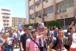 مسيرة طلابية بـدهشور بالجيزة رفضًا للانقلاب الدموي