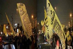 مسيرة لحرائر مدينة نصر تندد بانتهاكات الانقلاب ضد المرأة