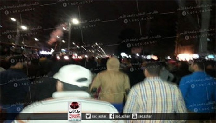 الانقلاب يطلق الرصاص الحي على فعالية طلاب الأزهر بمدينة نصر