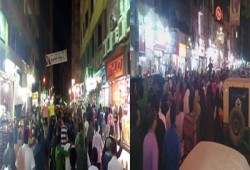 بالصور..  مسيرة حاشدة بميدان الألف مسكن دعمًا لانتفاضة السجون