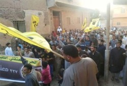 مسيرة أطفيح تندد بحكم العسكر وجرائمه