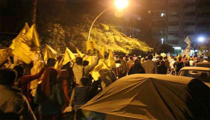 ثوار مدينة نصر يواصلون حراكهم في أسبوع "العسكر يبيع سيناء"