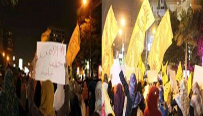 بالصور.. حرائر مدينة نصر يطالبن بالإفراج عن علياء طارق