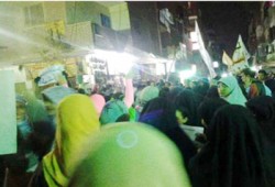 مسيرة حاشدة لثائرات الزاوية تضامنًا مع أهالي سيناء