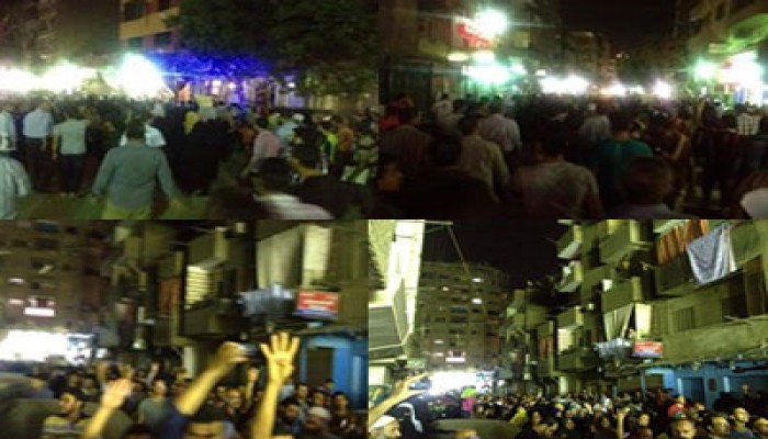 الآلاف في مسيرة مفاجئة بميدان المطرية رفضًا لجرائم الانقلاب