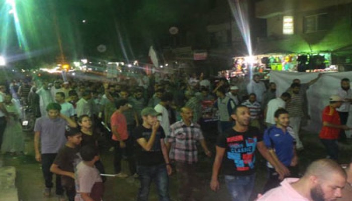 مسيرة ليلية لأهالي أرض اللواء تندد بجرائم العسكر في سيناء