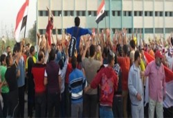 فيديو.. شباب بلبيس يتظاهرون ضد تهجير أهالي سيناء