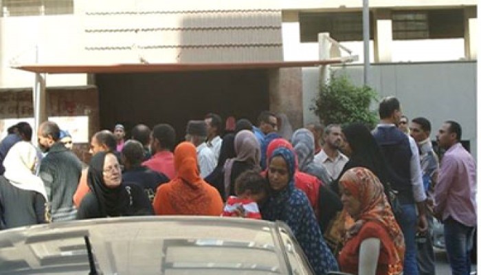 مظاهرة لسكان مخيم الهايكستب أمام مقر مجلس الوزراء