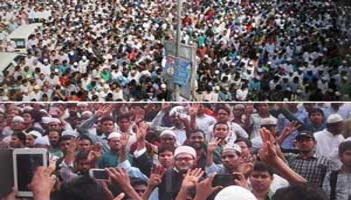 جنازة مهيبة لزعيم الجماعة الإسلامية في بنجلاديش "غلام أعظم"