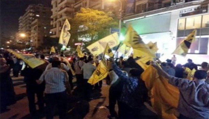 ثوار مدينة نصر في مسيرة تفاجئ ميليشيات الانقلاب