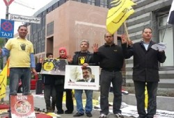 وقفة للمصريين ببرلين تنديدًا بقمع الانقلاب للطلاب