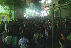 حشود هائلة في مسيرة المطرية الليلية