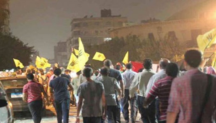 ثوار مدينة نصر يتحدون قوات الانقلاب بمسيرة حاشدة