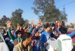 وقفة حاشدة لعفاريت سرس الليان رفضًا لحكم العسكر