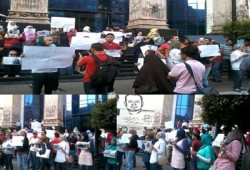 بالصور.. وقفة أمام نقابة الصحفيين تضامنًا مع محمد سلطان