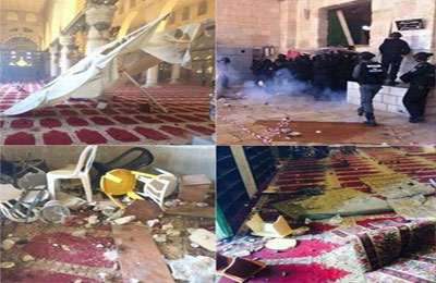 الصهاينة  يقتحمون حوش الشهابي قرب الأقصى