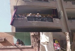 بالصور..تفاعل الأهالي مع مسيرة المعادي