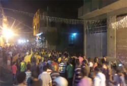 مظاهرة ليلية بصفط اللبن تهتف بالقصاص للشهداء