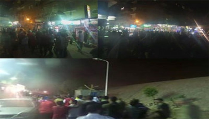 بالصور.. مسيرة ليلية بحلوان تطالب بإسقاط الانقلاب