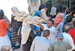 الانقلاب يسرق أموال المشتركين في منظومة الخبز بالمنوفية