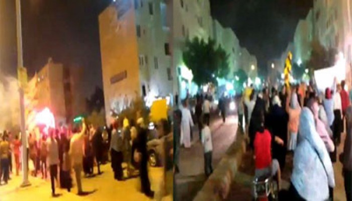 القاهرة الجديدة: "يلا يا سيسي ارحل غور.. خل بلدنا تشوف النور"