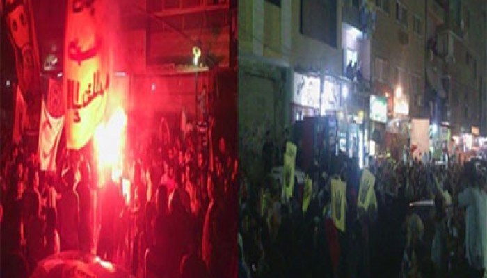 بالصور.. المعادي ترفع شعار "ضنك" وتطالب بإعدام السفاح