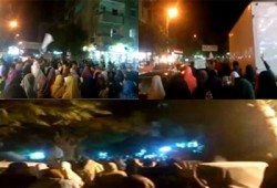 بالصور.. مسيرة ليلية بحلوان تطالب بإسقاط الانقلاب