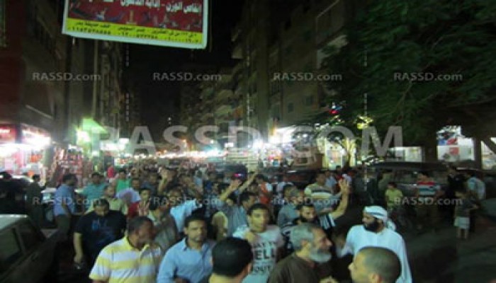 مدينة السلام بالقاهرة تتظاهر رفضاً لحكم العسكر