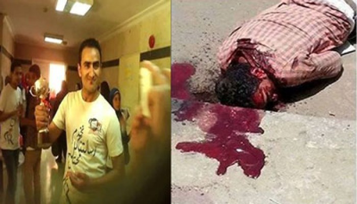 استشهاد الطالب الأزهري طه بصل المصاب بقنبلة غاز بالرأس