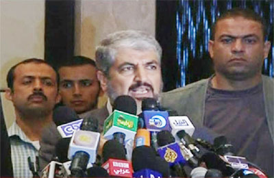 خالد مشعل: زلزلنا نفسية العدو ونشكر كل من ساند المقاومة