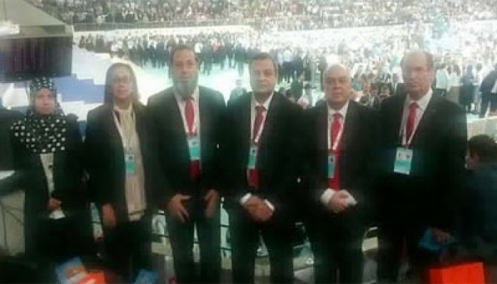 وفد من المجلس الثوري المصري يزور مصابي غزة بأنقرة